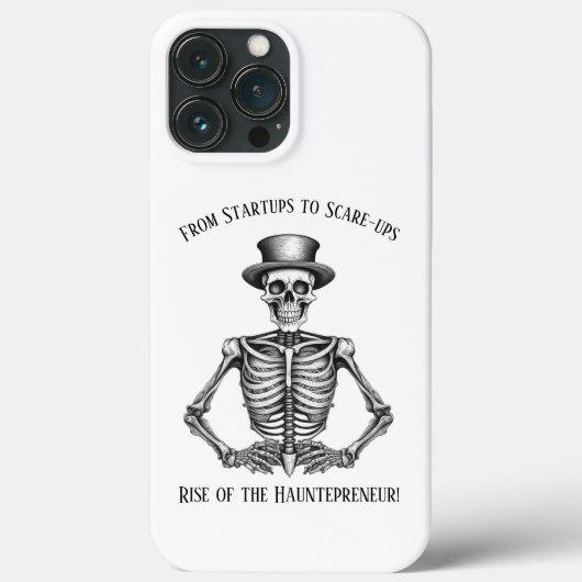 Halloween Startup Humor Hauntepreneur Skeleton Case-Mate iPhone Case (Achterkant)