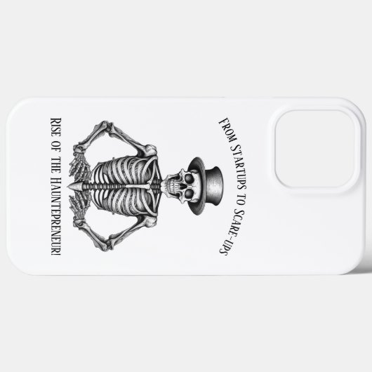 Halloween Startup Humor Hauntepreneur Skeleton Case-Mate iPhone Case (Achterkant (horizontaal))