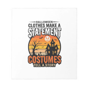 Halloween Statement Kostuums Vintage T-Shirt Ontwe Notitieblok