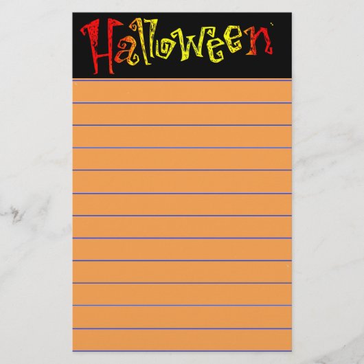 Halloween Stationery Briefpapier (Voorkant)