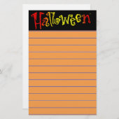 Halloween Stationery Briefpapier (Voorkant / Achterkant)