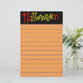 Halloween Stationery Briefpapier (Staand voorkant)