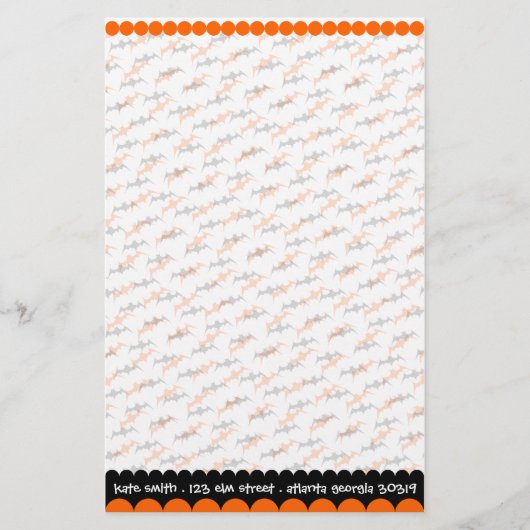 Halloween Stationery Sjabloon Briefpapier (Voorkant)