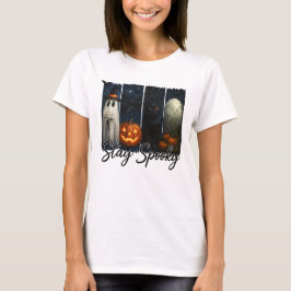 Halloween Stay Spooky Black Cat T-shirt