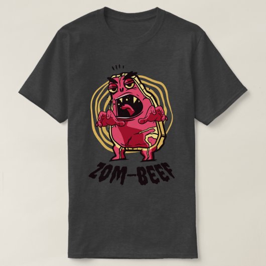 Halloween Steak Meat Lover Beef Zombie Monster T-shirt (Design voorkant)