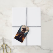Halloween Steampunk Bosheks Cadeaulabel (Met Touw)