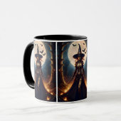 Halloween Steampunk Bosheks Mok (Voorkant links)