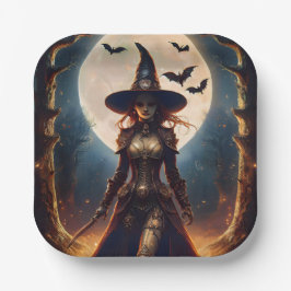 Halloween Steampunk Bosheks Papieren Bordje
