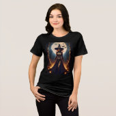 Halloween Steampunk Bosheks Tri-Blend Shirt (Voorkant volledig)