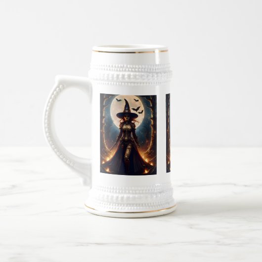 Halloween Steampunk Forest Witch Bierpul (Links)