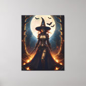 Halloween Steampunk Forest Witch Canvas Afdruk (Voorkant)
