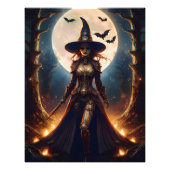 Halloween Steampunk Forest Witch Foto Afdruk (Voorkant)