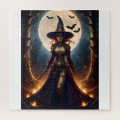 Halloween Steampunk Forest Witch Legpuzzel (Verticaal)