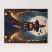 Halloween Steampunk Forest Witch Legpuzzel (Horizontaal)