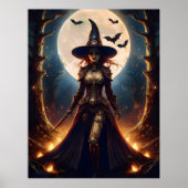 Halloween Steampunk Forest Witch Poster (Voorkant)