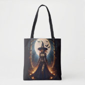 Halloween Steampunk Forest Witch Tote Bag (Voorkant)