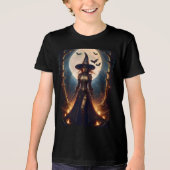 Halloween Steampunk Forest Witch Tri-Blend Shirt (Voorkant)