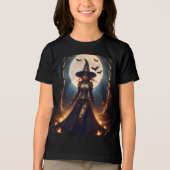 Halloween Steampunk Forest Witch Tri-Blend Shirt (Voorkant)