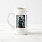 Halloween Steampunk Frankenstein-monster Bierpul (Links)