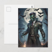 Halloween Steampunk Frankenstein-monster Briefkaart (Voorkant / Achterkant)
