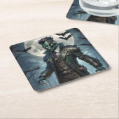 Halloween Steampunk Frankenstein-monster Kartonnen Onderzetters (Schuin)
