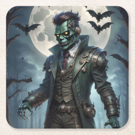 Halloween Steampunk Frankenstein-monster Kartonnen Onderzetters