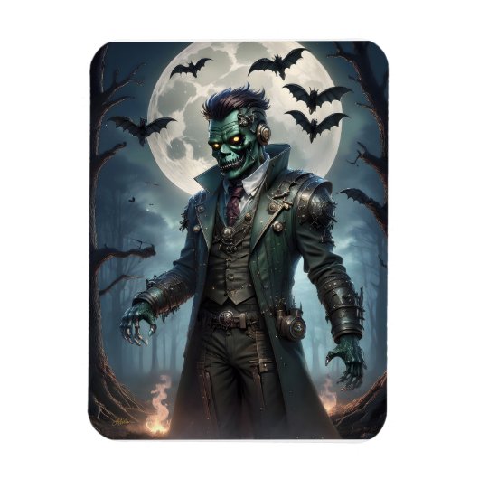 Halloween Steampunk Frankenstein-monster Magneet (Verticaal)