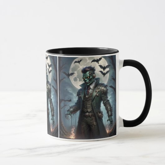 Halloween Steampunk Frankenstein-monster Mok (Rechts)