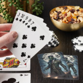 Halloween Steampunk Frankenstein-monster Pokerkaarten (Insitu)