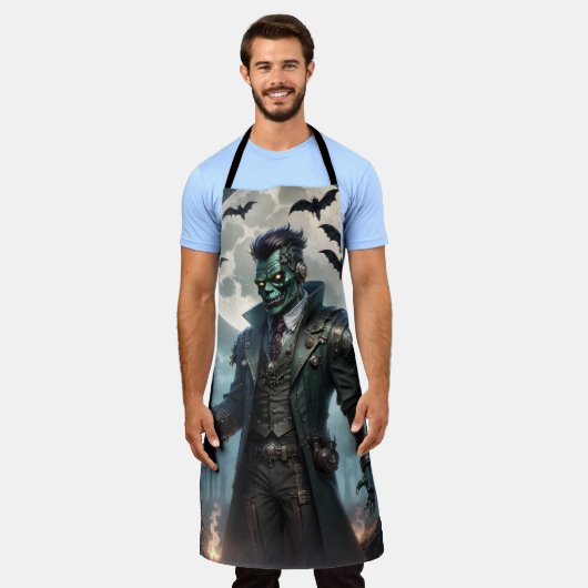 Halloween Steampunk Frankenstein-monster Schort (Gedragen)