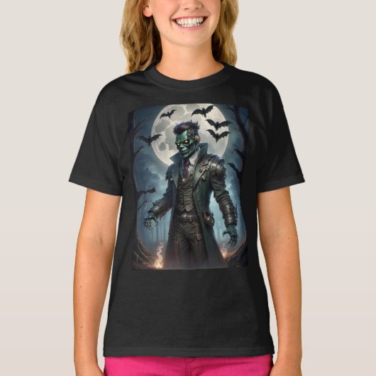 Halloween Steampunk Frankenstein-monster T-shirt (Voorkant)
