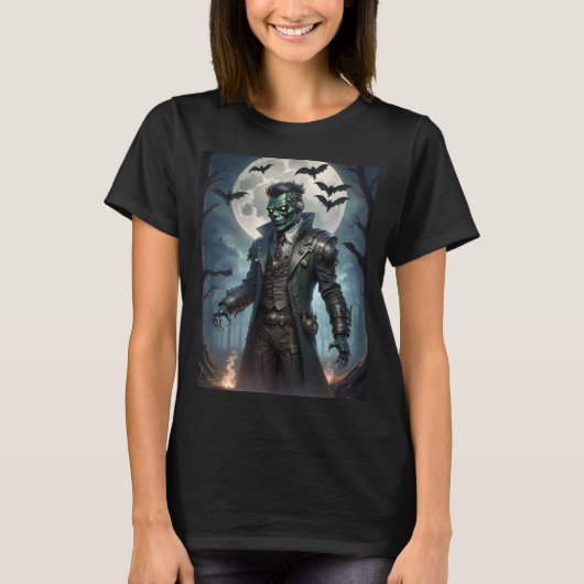 Halloween Steampunk Frankenstein-monster T-shirt (Voorkant)