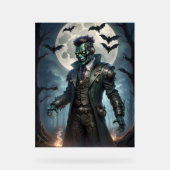 Halloween Steampunk Frankenstein's Monster Acryl Bord (Voorkant)