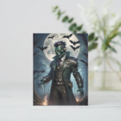 Halloween Steampunk Frankenstein's Monster Briefkaart (Staand voorkant)