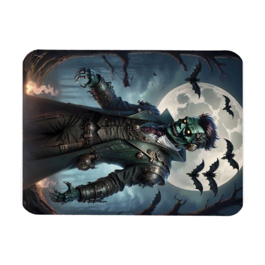 Halloween Steampunk Frankenstein's Monster Magneet (Horizontaal)