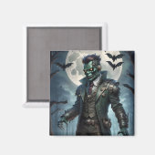 Halloween Steampunk Frankenstein's Monster Magneet (Voorkant / Achterkant)