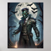 Halloween Steampunk Frankenstein's Monster Poster (Voorkant)