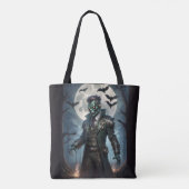 Halloween Steampunk Frankenstein's Monster Tote Bag (Achterkant)
