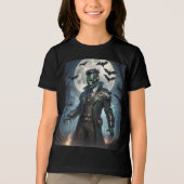 Halloween Steampunk Frankenstein's Monster Tri-Blend Shirt (Voorkant)