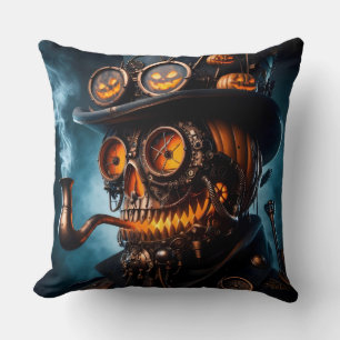 Halloween Steampunk Gothic Jack-O-Lantern Kussen
