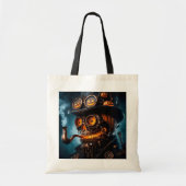 Halloween Steampunk Gothic Jack-O-Lantern Tote Bag (Voorkant)