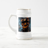 Halloween Steampunk Gotische Jack-O-Lantern Bierpul (Links)