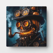 Halloween Steampunk Gotische Jack-O-Lantern Fotoplaat (Voorkant)