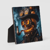 Halloween Steampunk Gotische Jack-O-Lantern Fotoplaat (Voorkant)