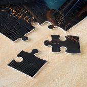 Halloween Steampunk Gotische Jack-O-Lantern Legpuzzel (Zijkant)
