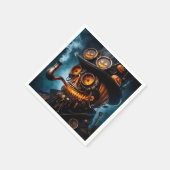 Halloween Steampunk Gotische Jack-O-Lantern Servet (Hoek)