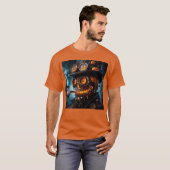 Halloween Steampunk Gotische Jack-O-Lantern T-shirt (Voorkant volledig)