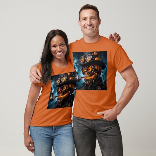 Halloween Steampunk Gotische Jack-O-Lantern T-shirt (Unisex)