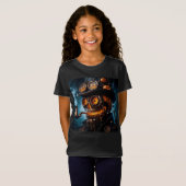 Halloween Steampunk Gotische Jack-O-Lantern T-shirt (Voorkant volledig)