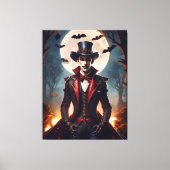 Halloween Steampunk Gotische Zombie Vampier Canvas Afdruk (Voorkant)